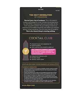 Skyn Cocktail Club Flavoured Condoms 10pk