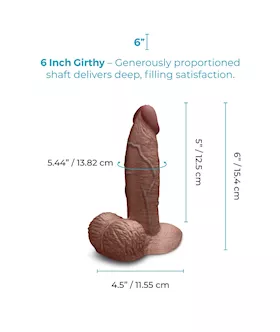 Slipskin Realistic Silicone Dildo 6 Inch
