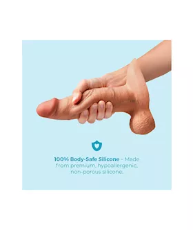 Slipskin Realistic Silicone Dildo 8 Inch