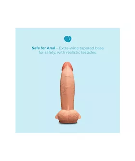 Slipskin Realistic Silicone Dildo 8 Inch