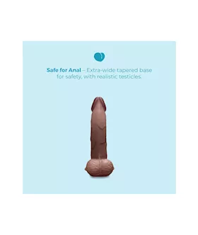 Slipskin Realistic Curved Silicone Dildo 8 Inch