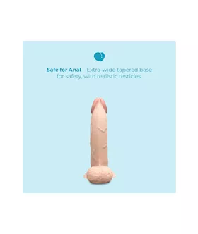 Slipskin Realistic Curved Silicone Dildo 9 Inch
