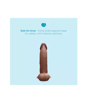 Slipskin Realistic Curved Silicone Dildo 9 Inch