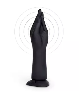 Vibrating Silicone Hand Fisting Dildo with Suction Base