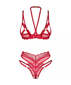 Cupide Desir 2 Piece Crotchless Set