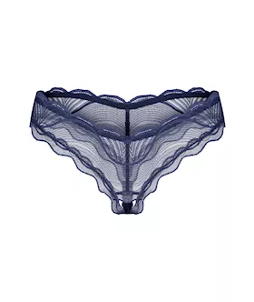 Nightly Blue Crotchless Thong