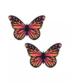 Large Velvet Ombre Butterfly Kisses Nipple Cover Pasties