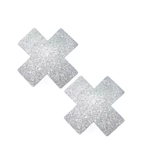 Silver Pixie Dust Glitter X Factor Nipple Cover Pasties