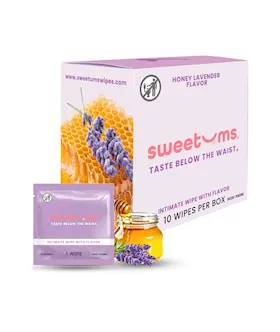 Sweetums Honey Lavender Flavoured Wipes