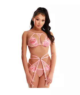 Flowery Lingerie Set