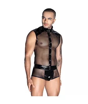 Fancy Dress Mesh Top and Underwear