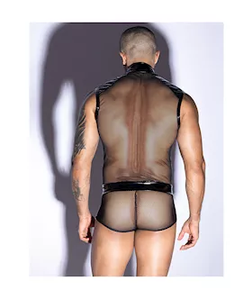 Fancy Dress Mesh Top And Underwear