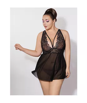 Queen Size Flowery Babydoll