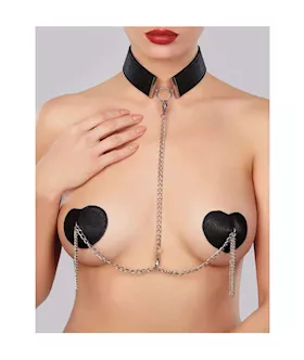 Bdsm Love Heart Collar And Pasties