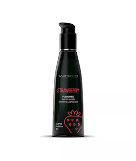 Wicked Aqua Strawberry Lubricant 120ml