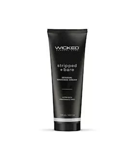 Wicked Stripped  Bare Sensual Massage Cream 120ml