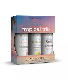 Simply Tropical Trio Flavoured Lubricant 3 Pack