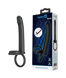 Party Up Martin Cock and Ball Rings with Double Penetrator