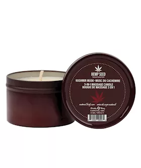 Hemp Seed 3In1 Massage Candle Kashmir Musk Brandy Magnolia  Vanilla Musk