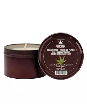 Hemp Seed 3In1 Massage Candle Beach Daze Coconut  Pineapple Scented