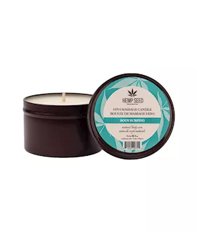 Hemp Seed 3 In 1 Massage Candle Body Surfing (Aquatic Notes, Magnolia, Solar Florals) Scented
