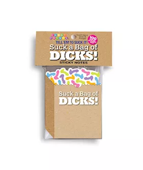 Suck A Bag Of Dicks Sticky Notes Novelty Sticky Notes 100 Pack