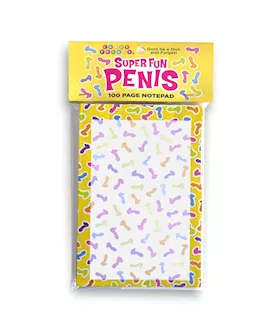 Super Fun Penis Notepad