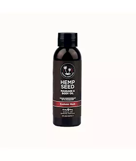 Hemp Seed Massage & Body Oil Kashmir Musk Brandy, Magnolia & Vanilla Musk Scented 59ml