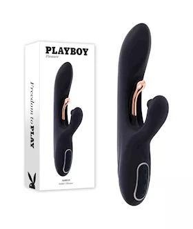 Playboy Pleasure Aureus Rabbit Vibrator with Internal Flicker