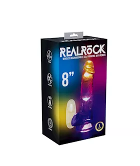 RealRock LED Vibrating Dong with Remote and Balls
