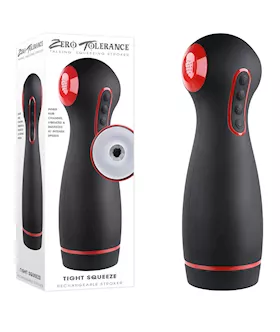 Zero Tolerance Tight Squeeze Vibrating Squeezing  Talking Stroker