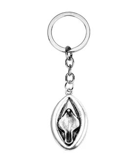 Metal Vulva Keychain