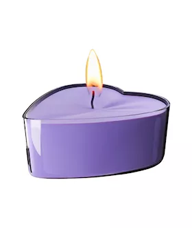 Purple Heart Massage Candle