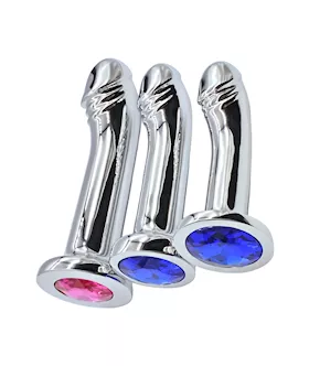 Phallic Curved Anal Plug Set