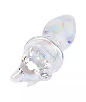 Lucent Laser Cat Glass Butt Plug