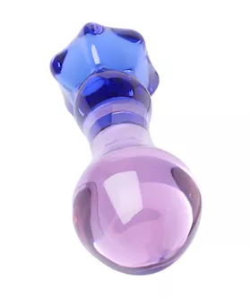 Lucent Crown Gem Glass Butt Plug