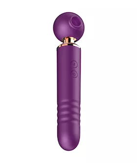 Amethyst Thrusting Wand Vibrator