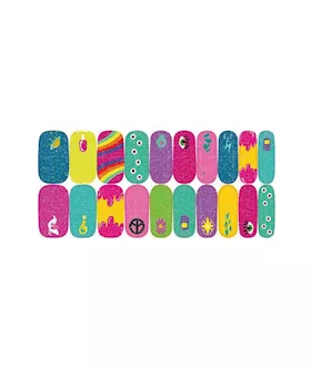 Weird Science Glitter Stick On Nails