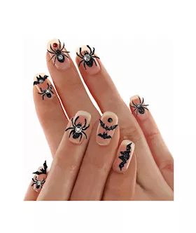 Morticias Marvels Glitter Creepy Crawly Nail Stickers