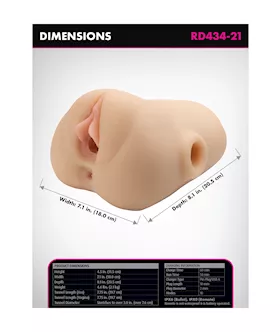 Pdx Plus Double Pounder Vibrating Squeeze Stroker