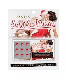 Santa Secret Sex Position Scratch Tickets
