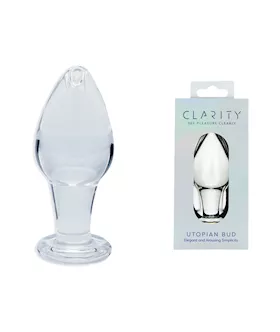 Clarity Glass Utopian Bud Dildo
