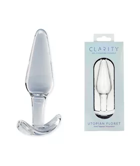 Clarity Glass Utopian Floret Dildo