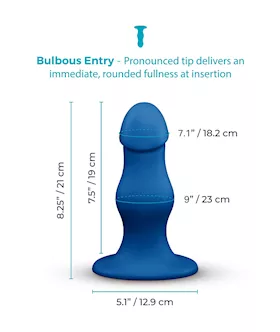 Gape Bulbous Dildo 8.3 Inch