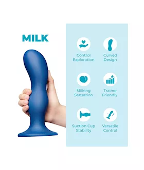 Milk Anal Trainer Dildo 8.5 Inch