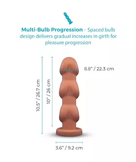 Headz Multi Bulb Dildo 10.5 Inch