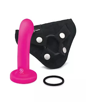 Pop Dildo & Harness Set 5.5 Inch