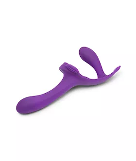 Lock In Vibrating Strap On & Harness Set