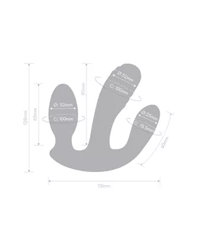 Blended Pleasure Triple-pronged Vibrator