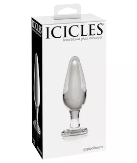 Icicles Hand Crafted Glass Anal Toy No 26